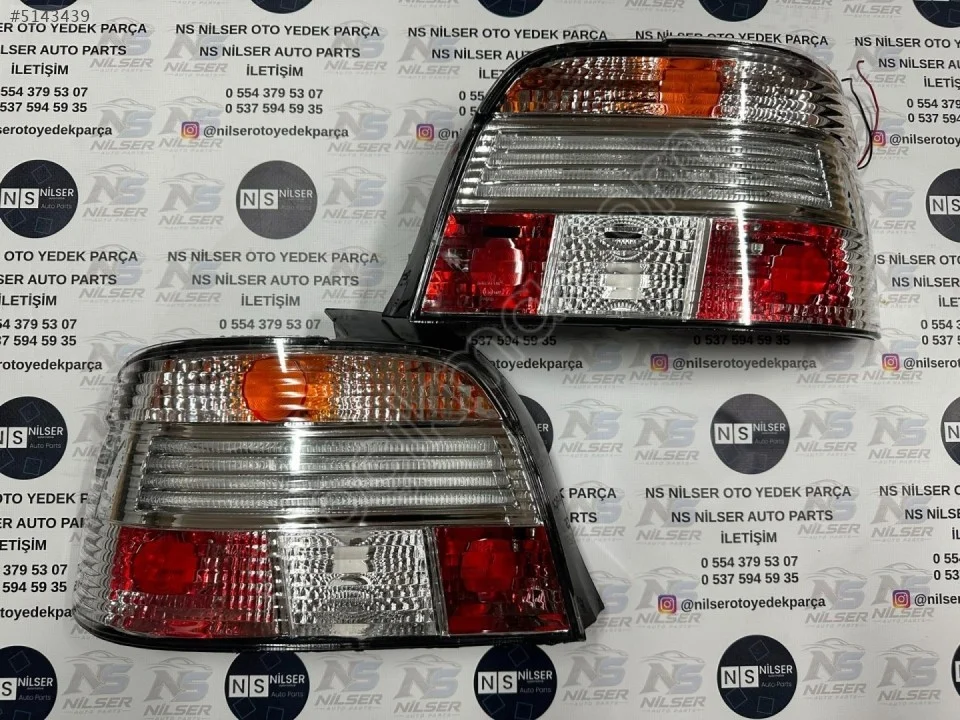 2001-2003 BMW 5 Serisi E39 Kristal Füme Sinyalli Stop Ledli Hella Type