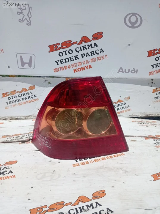 2004-2007 Toyota Corolla Duyulu Sedan Sol Arka Stop