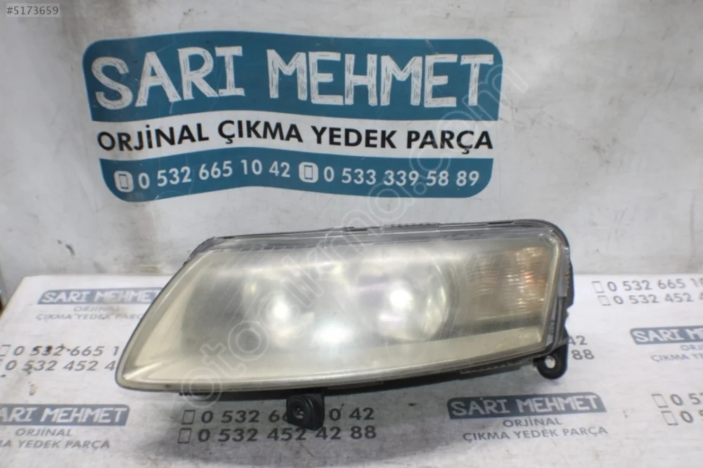 2005-2008 Audi A6 Sol Ön Far