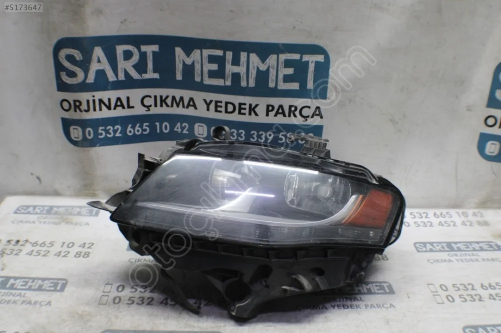 2007-2011 Audi A4 B8 Sol Ön Far