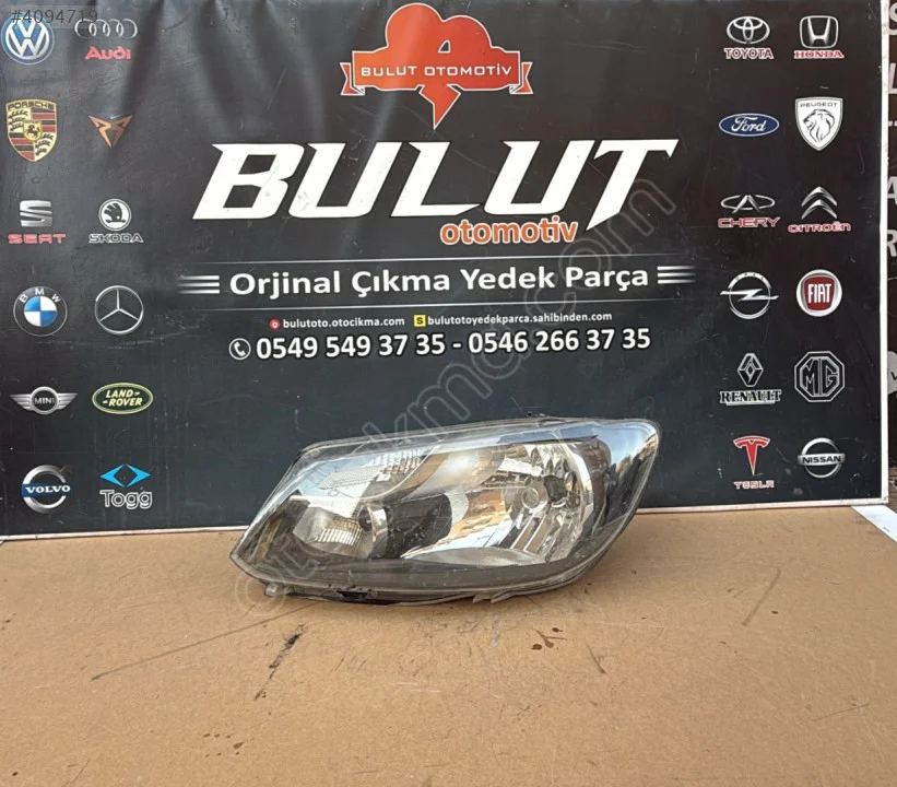 2011-2015 VW Caddy Sol Ön Far - Üstten Sinyalli