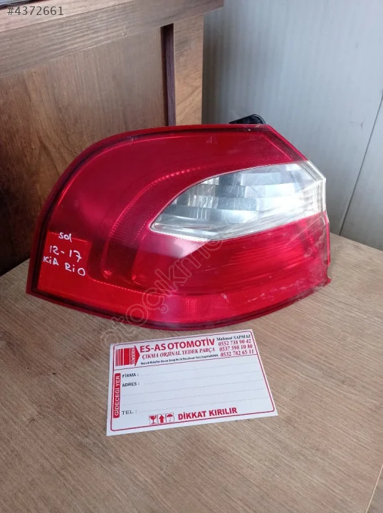2012-2017 Kia Rio Sol Arka Stop