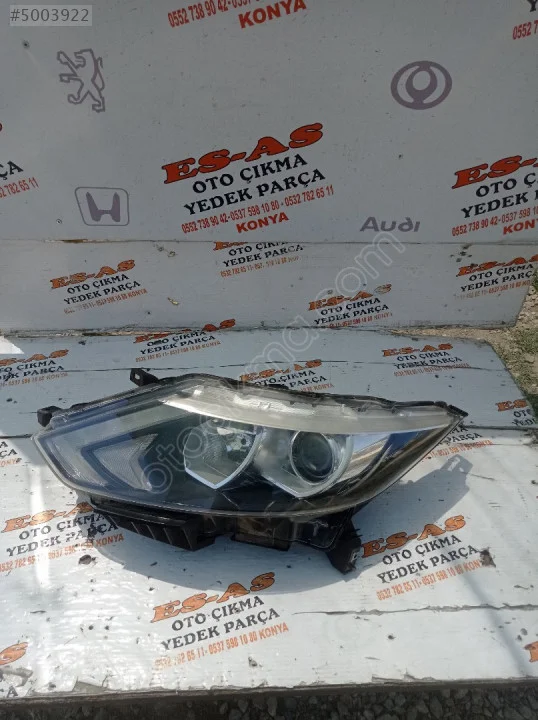 2014-2017 Nissan Qashqai J11 Sol Düz Far Ledli Mercekli