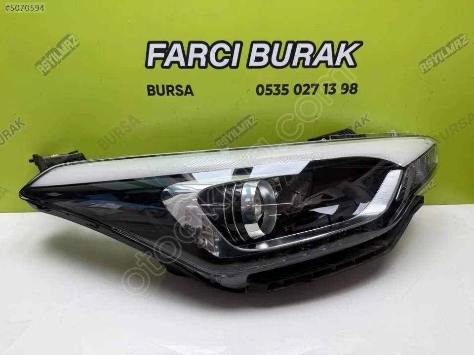 2014-2019 Hyundai i20 LED'li Mercekli Sağ Far 92102-C8200