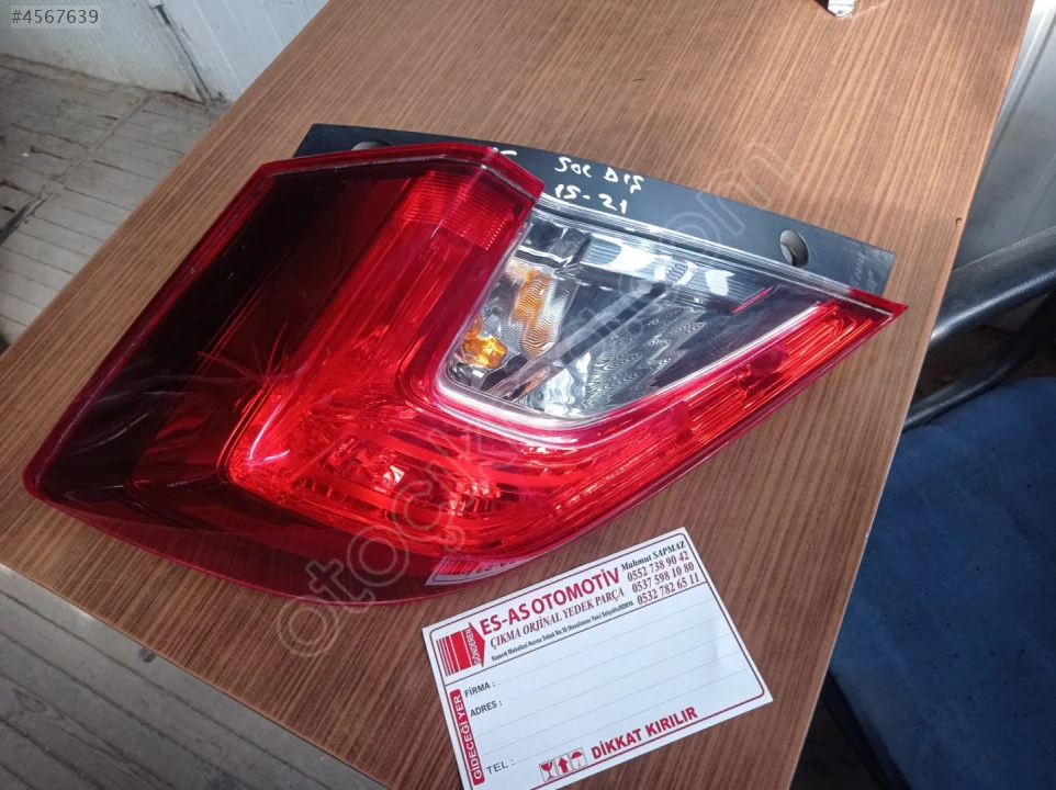2015-2021 Honda Civic FC5 Sol Dış Stop
