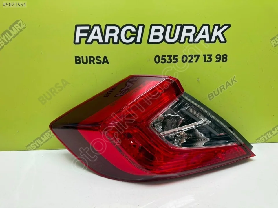 2016-2021 Honda Civic FC5 Sol Dış Stop 33550-TET-H01