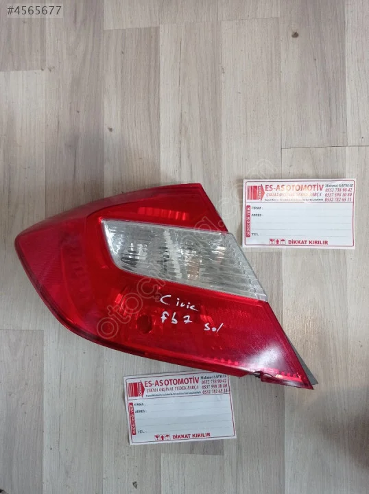 2026 Honda Civic FB7 Sol Arka Stop