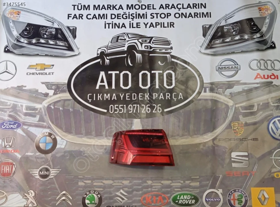 4G5945095 AUDİ A6  STOP  SOL ARKA STOP ORJİNAL ÇIKMA
