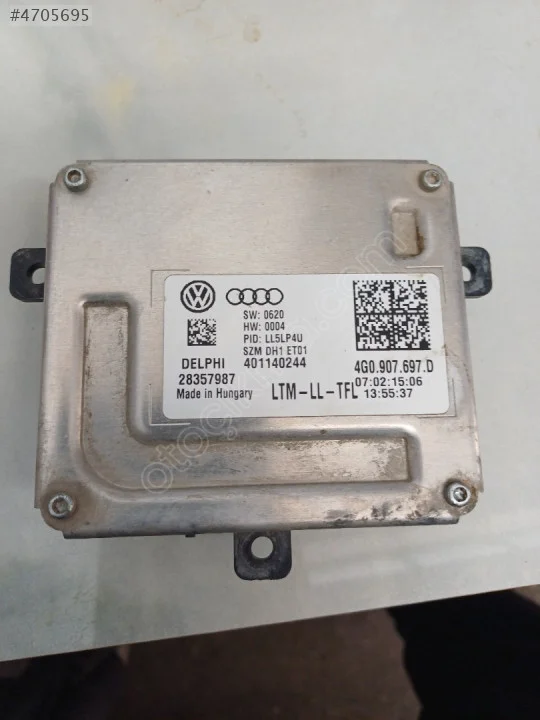 Audi VW LED Far Beyni 4G0907697D - Orjinal Çıkma