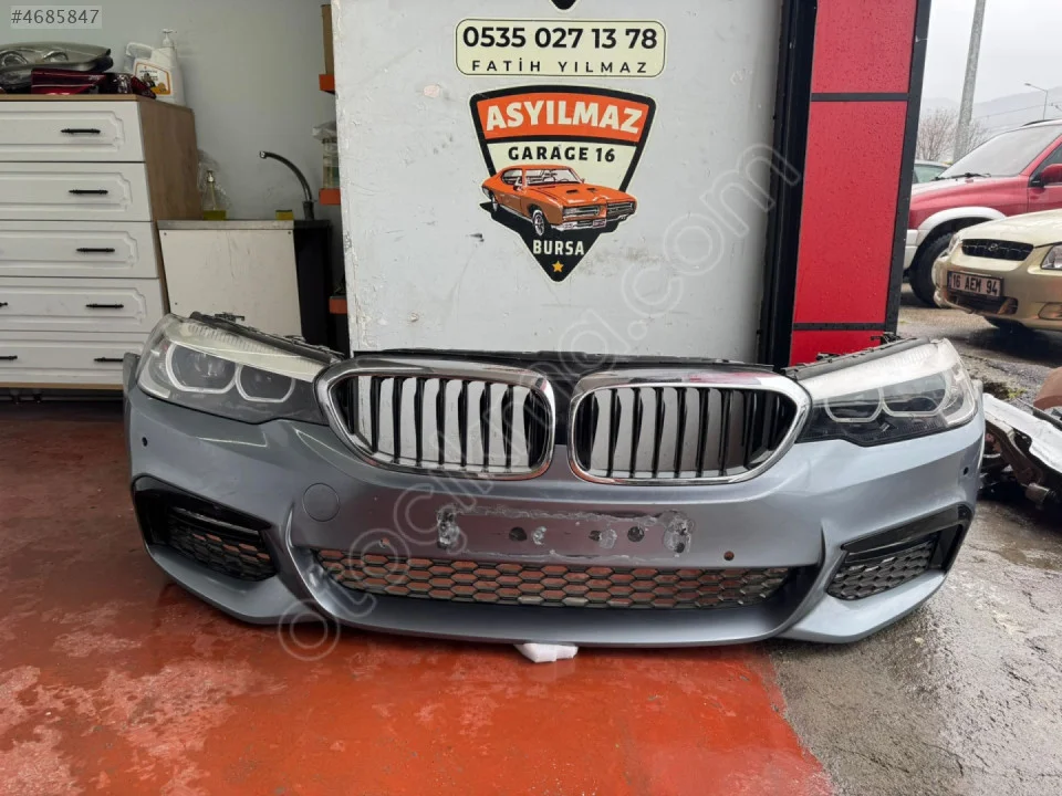 BMW 5 SERİSİ G30 M SPORT ÖN TAMPON DOLU SET FARLI ORJİNAL
