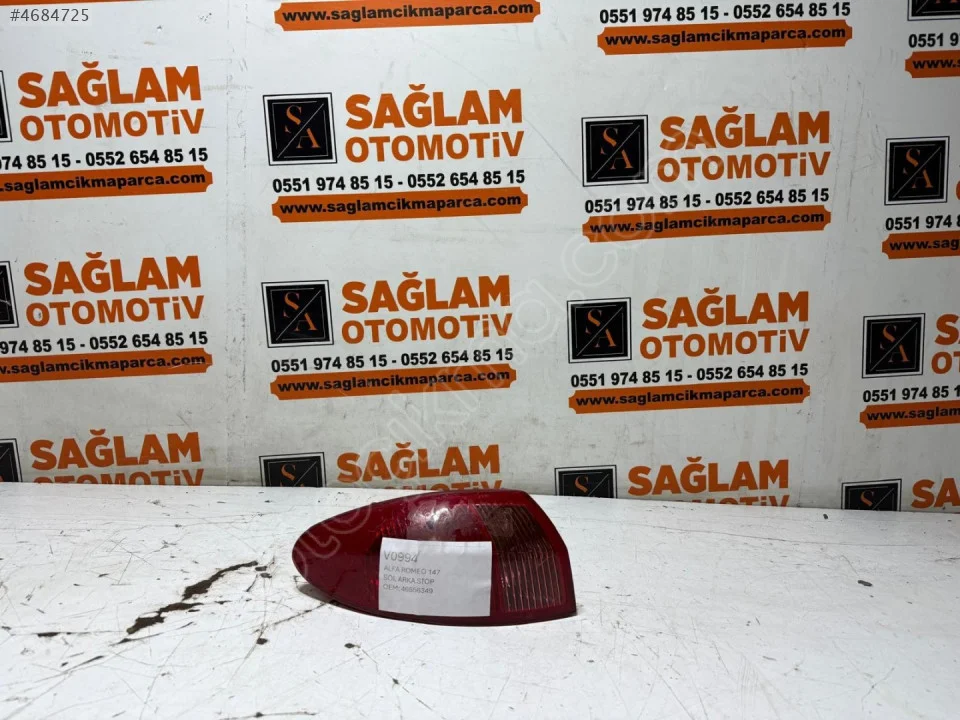 ÇIKMA ALFA ROMEO 147 SOL ARKA STOP 46556349