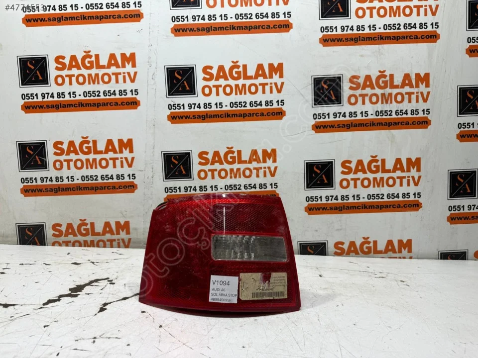 ÇIKMA AUDİ A6 SOL ARKA STOP 4B9945095F