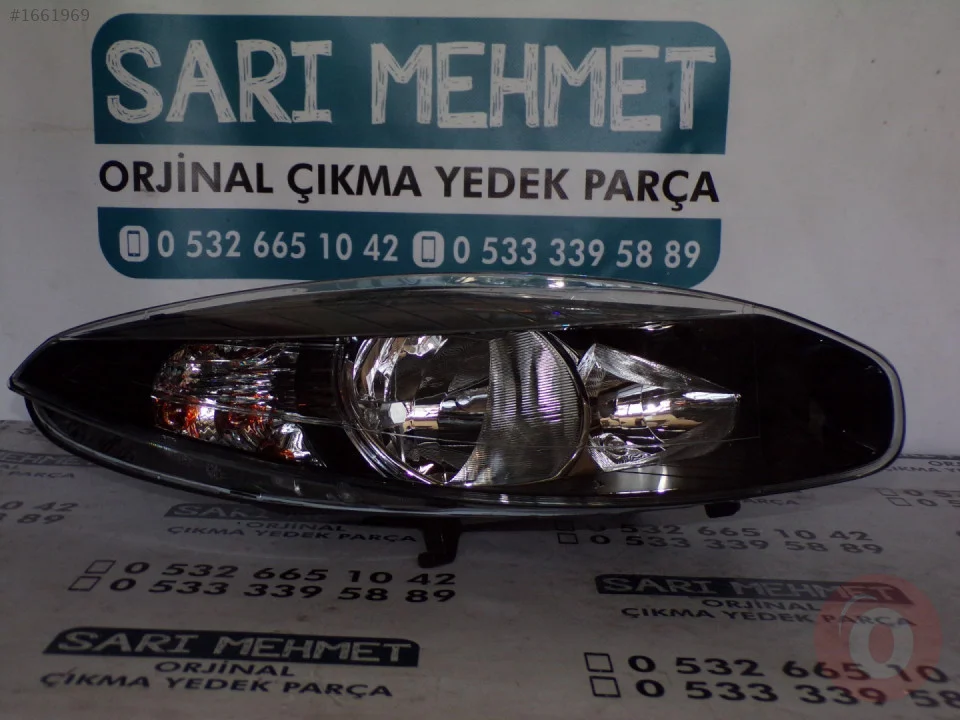 ÇIKMA RENAULT FLUENCE 2013 FAR SAĞ SIYAH ÇERÇEVELI 260105633