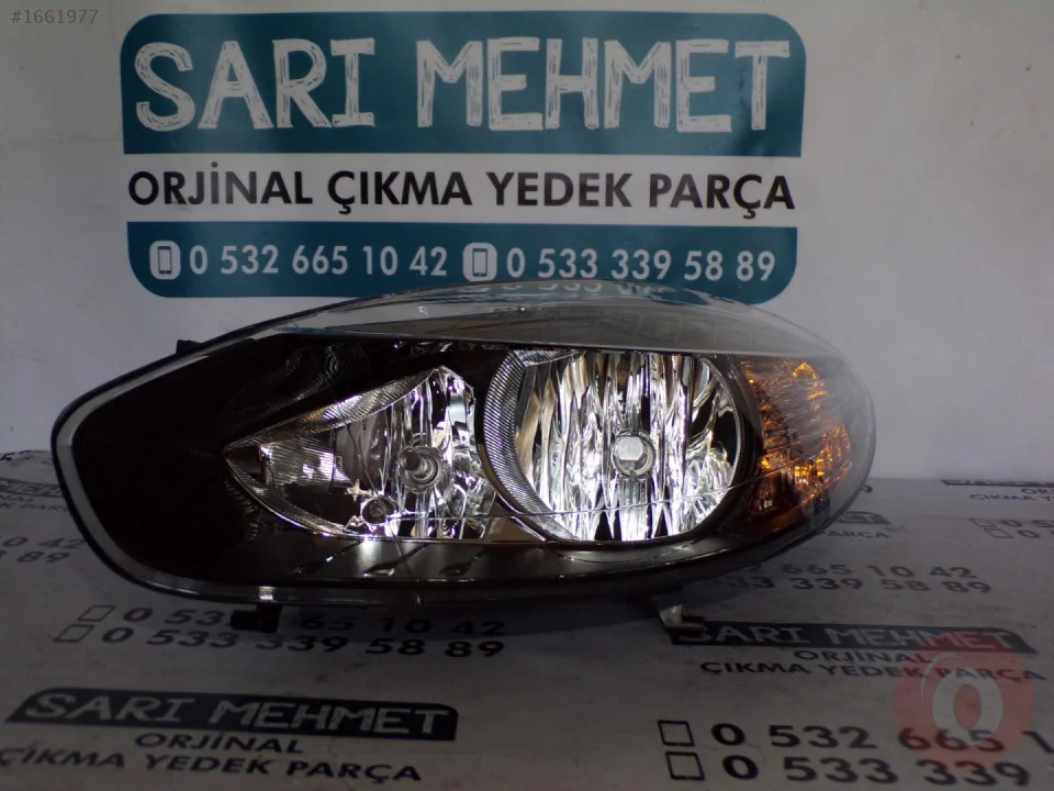 ÇIKMA RENAULT FLUENCE 2013 FAR SOL SIYAH ÇERÇEVE O260607787R