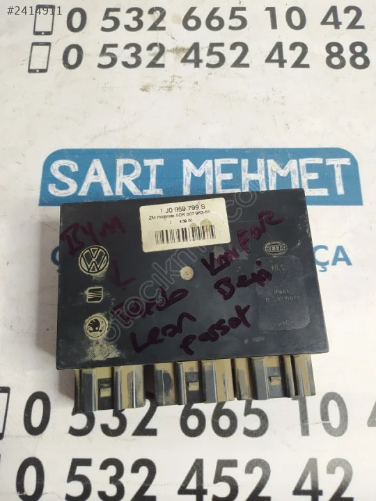 ÇIKMA VW PASSAT LEON TOLEDO KONFOR BEYNİ 1J0959799S