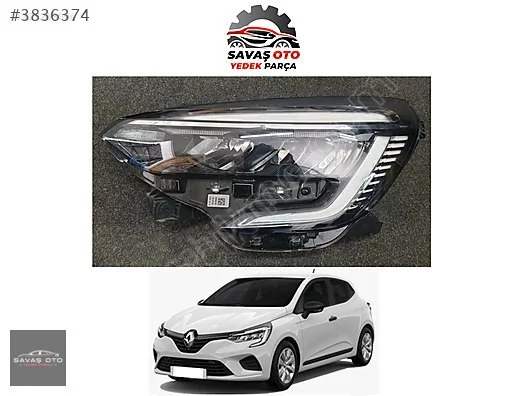 CLİO 5 ÖN FAR SAĞ SOL BEYAZ ÇERÇEVE 2021+ ŞOK FİYAT ADET SINIRLI