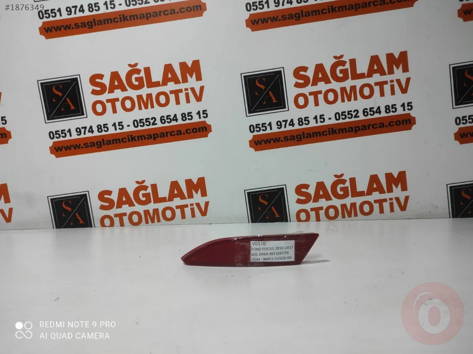 FORD FOCUS 10-17 ÇIKMA SOL ARKA REFLEKTÖR OEM; BM51-515C0-AD
