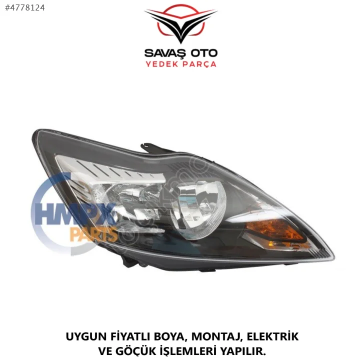 FORD FOCUS ÖN FAR EL.MOTORLU SİYAH SAĞ SOL 2008 2009 2010 /TAİWAN