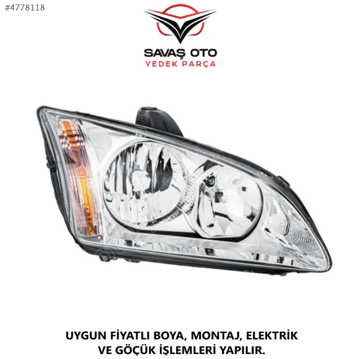 FORD FOCUS ÖN FAR SAĞ SOL 2005 VE ÜZERİ / TAİWAN