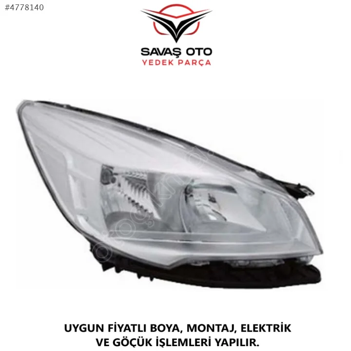 FORD KUGA ÖN FAR EL.MOTOR.SOKETLİ SAĞ SOL 2012 VE ÜZERİ / TAİWAN