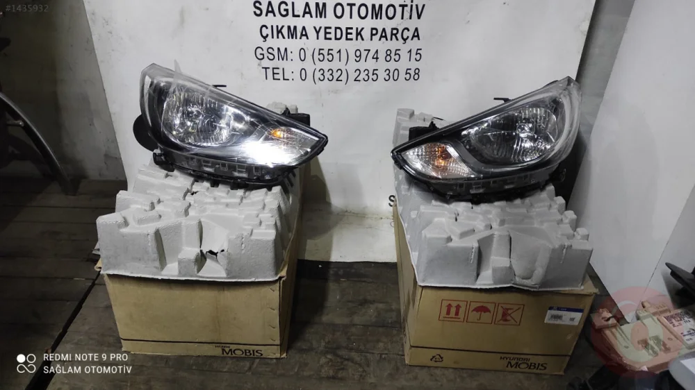 HYUNDAİ ACCENT BLUE SAĞ-SOL SIFIR ÇİFT FAR OEM;  92102-1RXXX