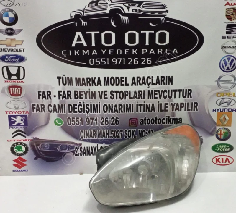 Hyundai Accent Era Sol Ön Far Orjinal Çıkma Parça