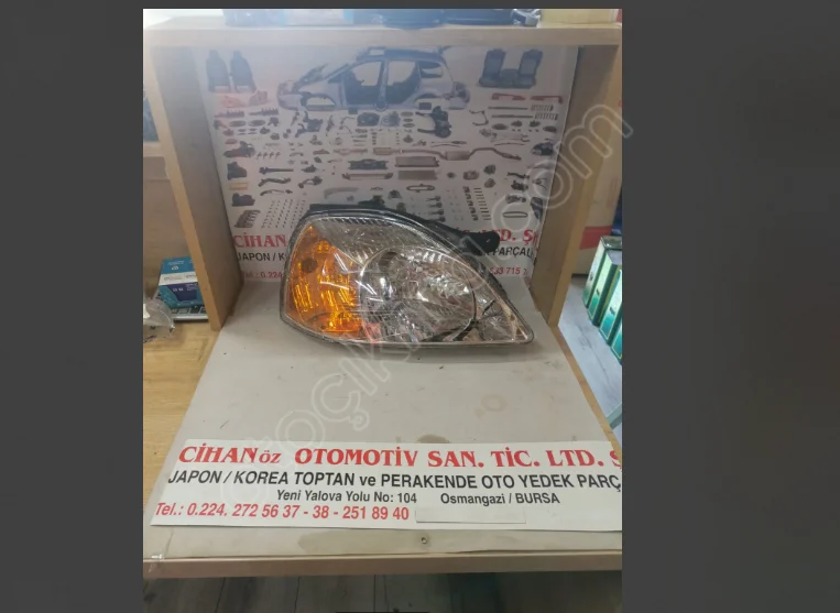 Kia Rio Far Sarı Renk 2003 2005 - Sağ Sol -