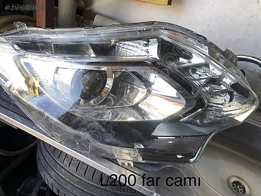 L200 Fiat fullback xenon sağ far camı çıkma orjinal