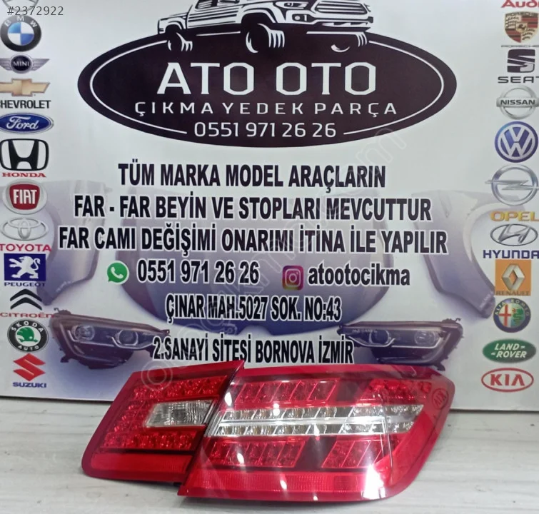 MERCEDES W207 COUPE ORJİNAL ÇIKMA  ARKA SAĞ STOP