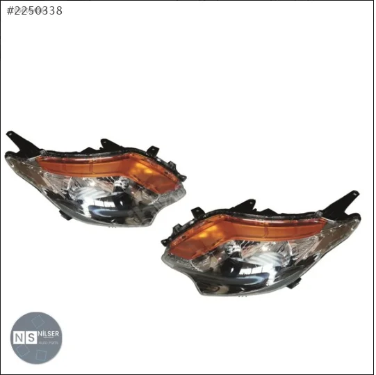 Mitsubishi L200 Far Lambası Sağ-Sol Takım Motorlu Sarı