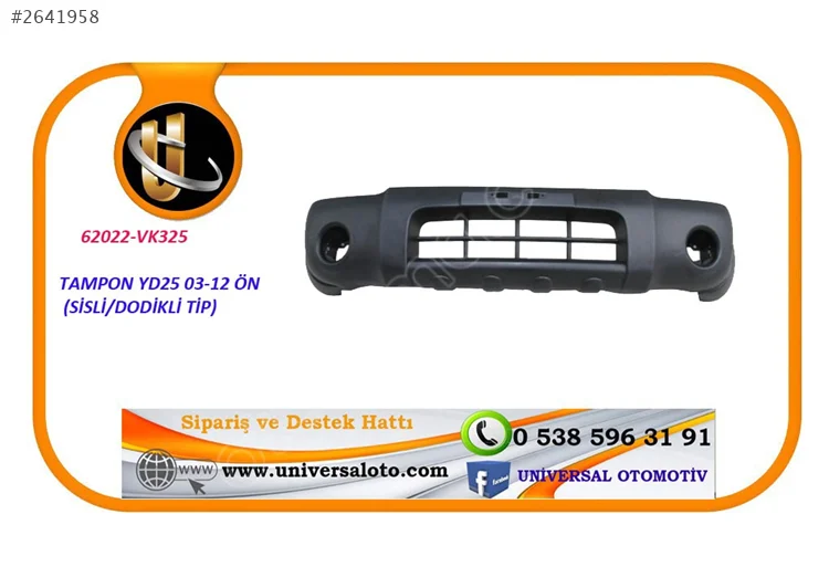 Nıssan Tampon Yd25 03-05 Ön (Sisli Bodikli)