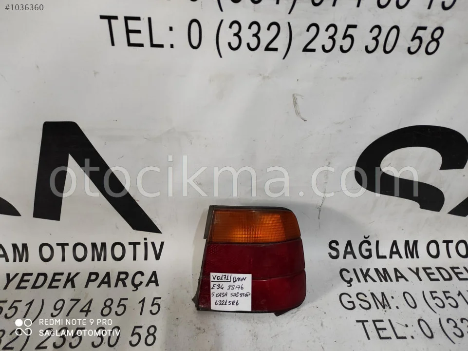 OEM;63215R6 BMW E34 88-96 SAĞ ARKA STOP