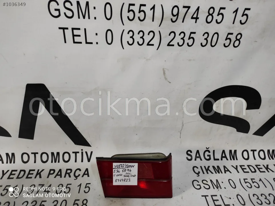 OEM;8769R23 BMW E34 88-96 SOL BAĞAJ STOP