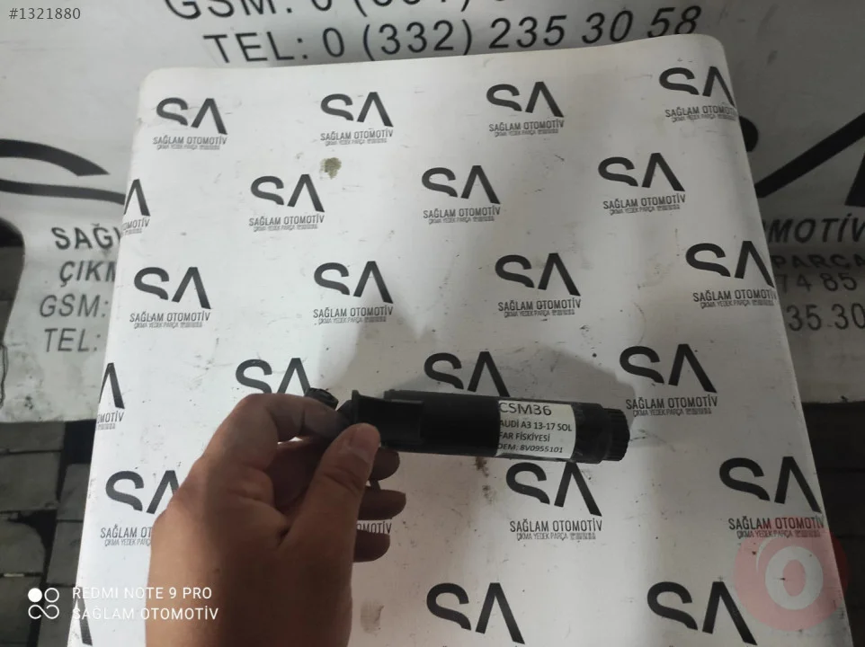 OEM; 8V0955101  AUDİ A3 13-17 ÇIKMA  SOL FAR FİSKİYESİ