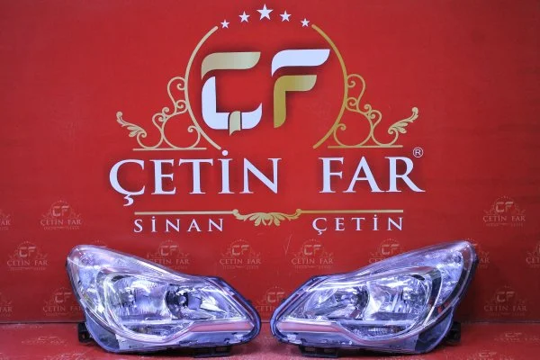 Opel corsa d makyajli sağ sol far sıfır orj krom 2011-2015 95511328 95511327