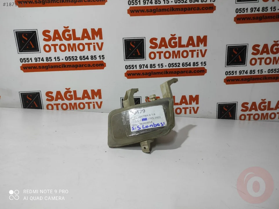 OPEL VECTRA-B 1.8 95-02  ÇIKMA SAĞ ÖN SİS LAMBASI 90464664