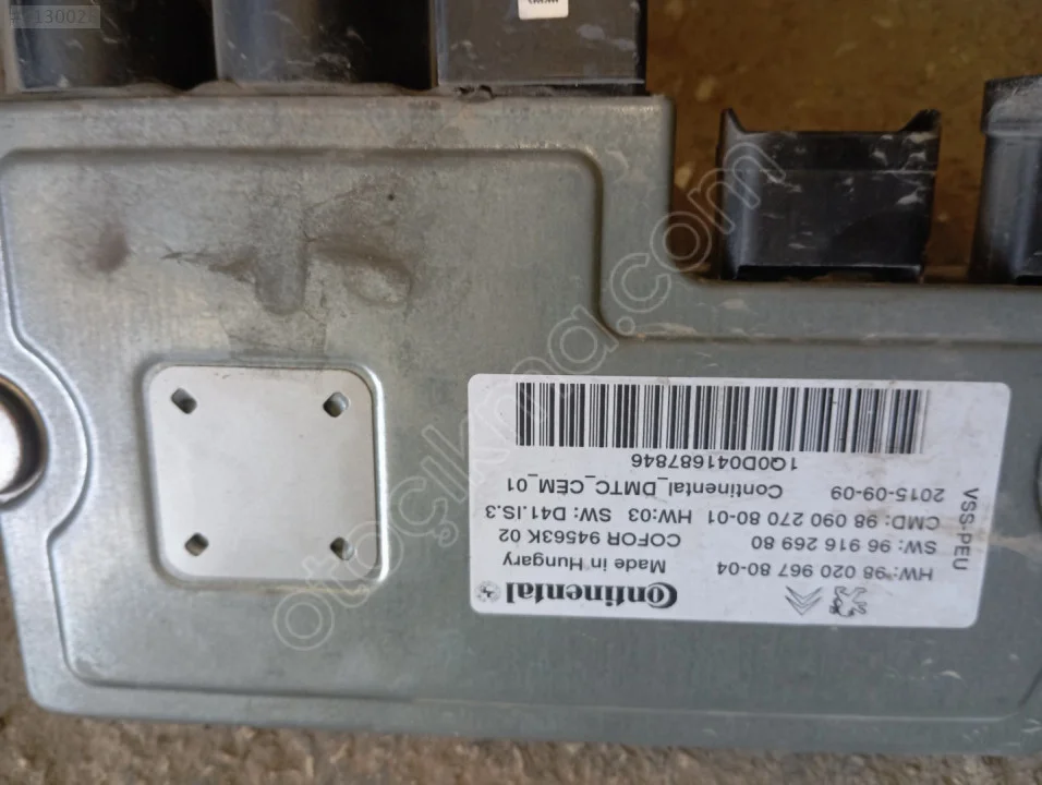 Peugeot 508.Starstop beyni 9802096780-04