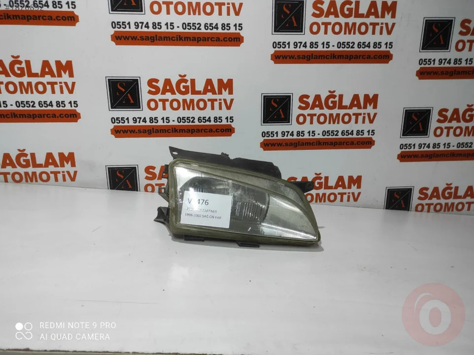 PEUGEOT PARTNER 96-02 ÇIKMA SAĞ ÖN FAR