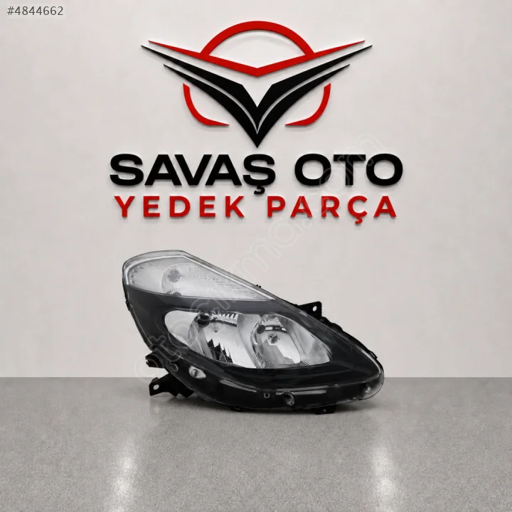 RENAULT CLİO ÖN FAR MOTORLU SİYAH HB.SAĞ SOL 2008 VE ÜZERİ/TAİWAN
