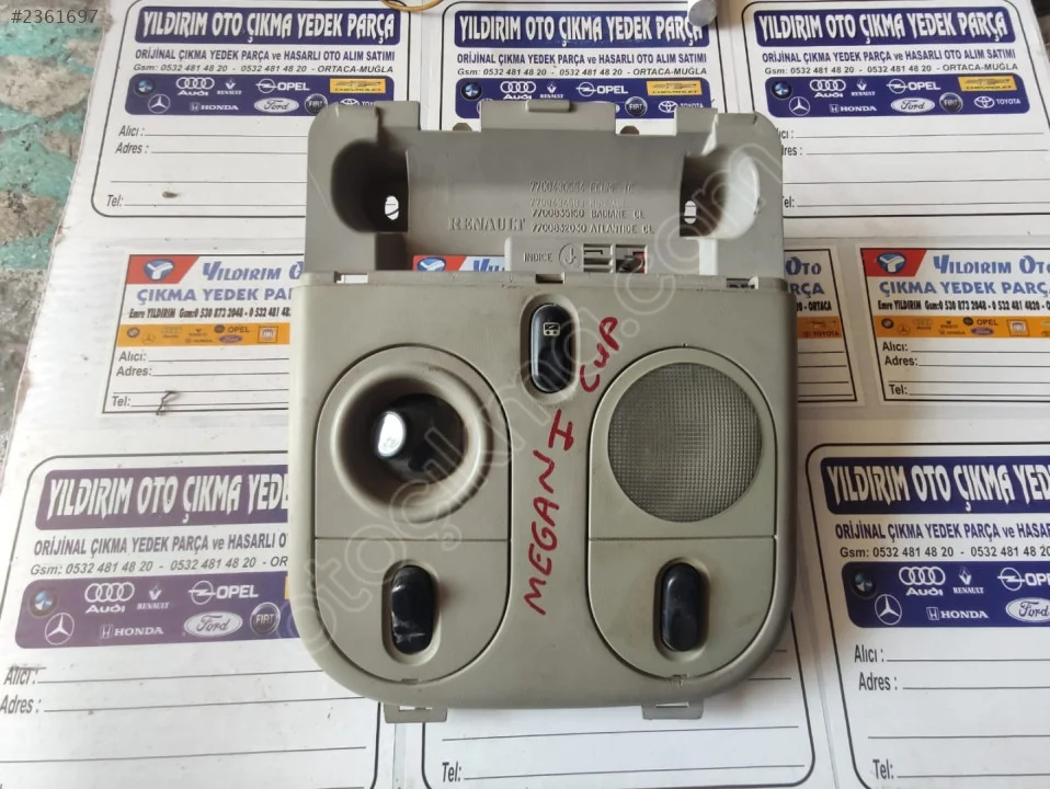 RENAULT MEGANE 1 CUPE TAVAN LAMBA VE ÇERÇEVESİ