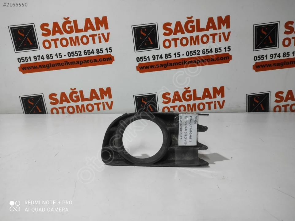 RENAULT MEGANE-2 ÇIKMA SOL SİS FARI ÇERÇEVESİ OEM;8200115117