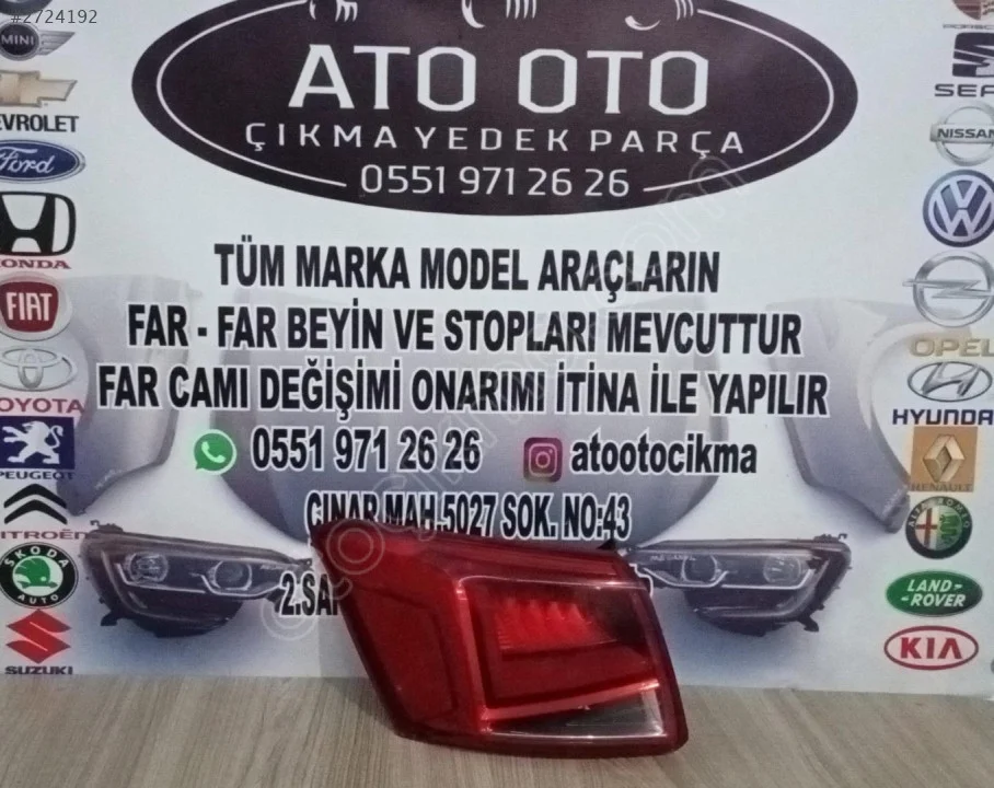 SEAT ARONA ORJİNAL ÇIKMA SOL STOP
