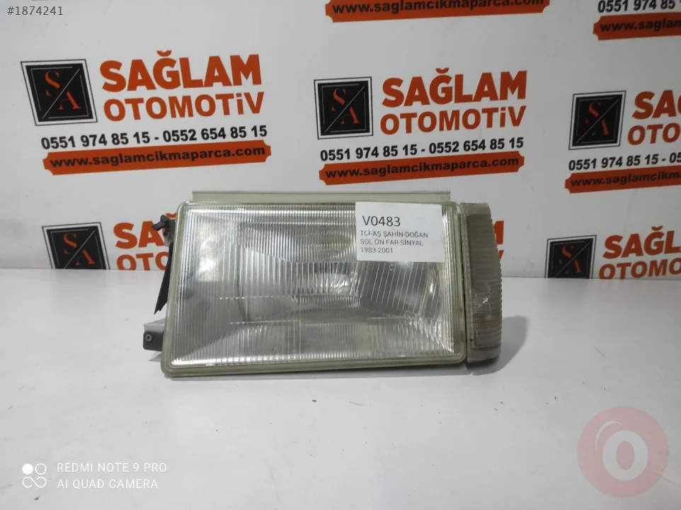 TOFAŞ ŞAHİN-DOĞAN 83-01 ÇIKMA SOL ÖN FAR-SİNYAL