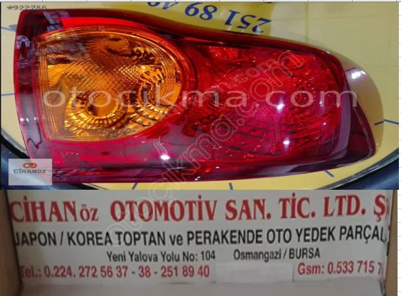 Toyota Corolla Dış Stop 2007 2009 Sağ Sol