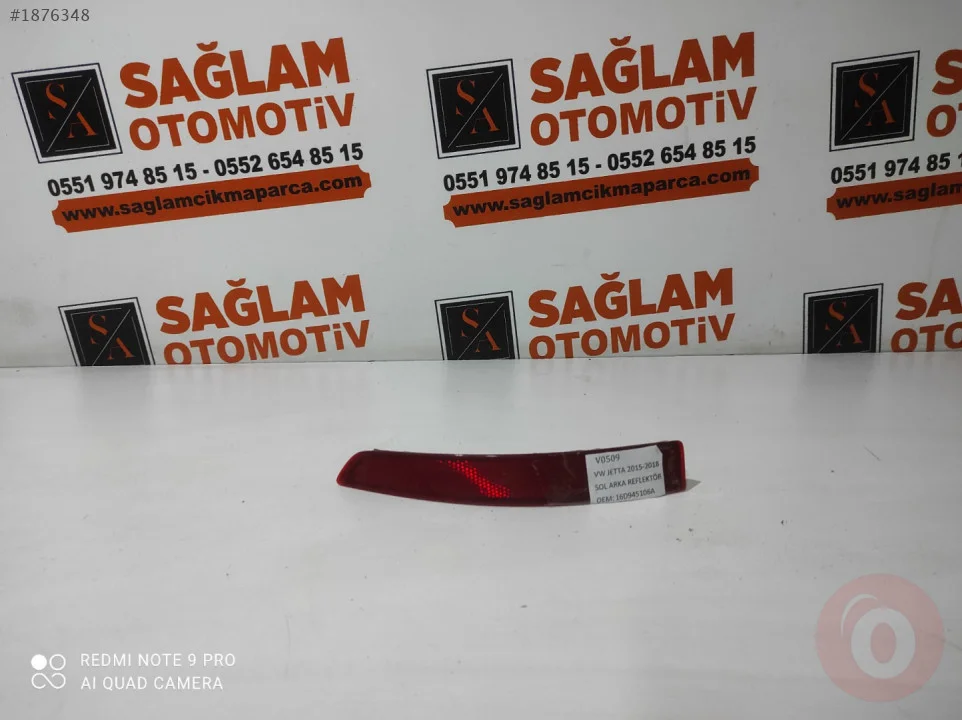 VW JETTA 15-18 ÇIKMA SOL ARKA REFLEKTÖR OEM; 16D945106A
