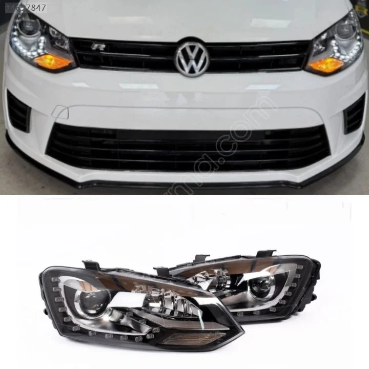 Vw Polo R Sağ Sol Far Set GTI 2010-2017 Silver